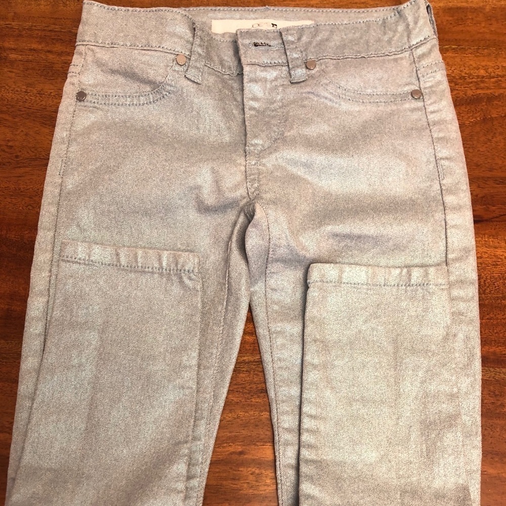 NWOT Joe’s size 8 metallic blue jeans - Picture 3 of 7